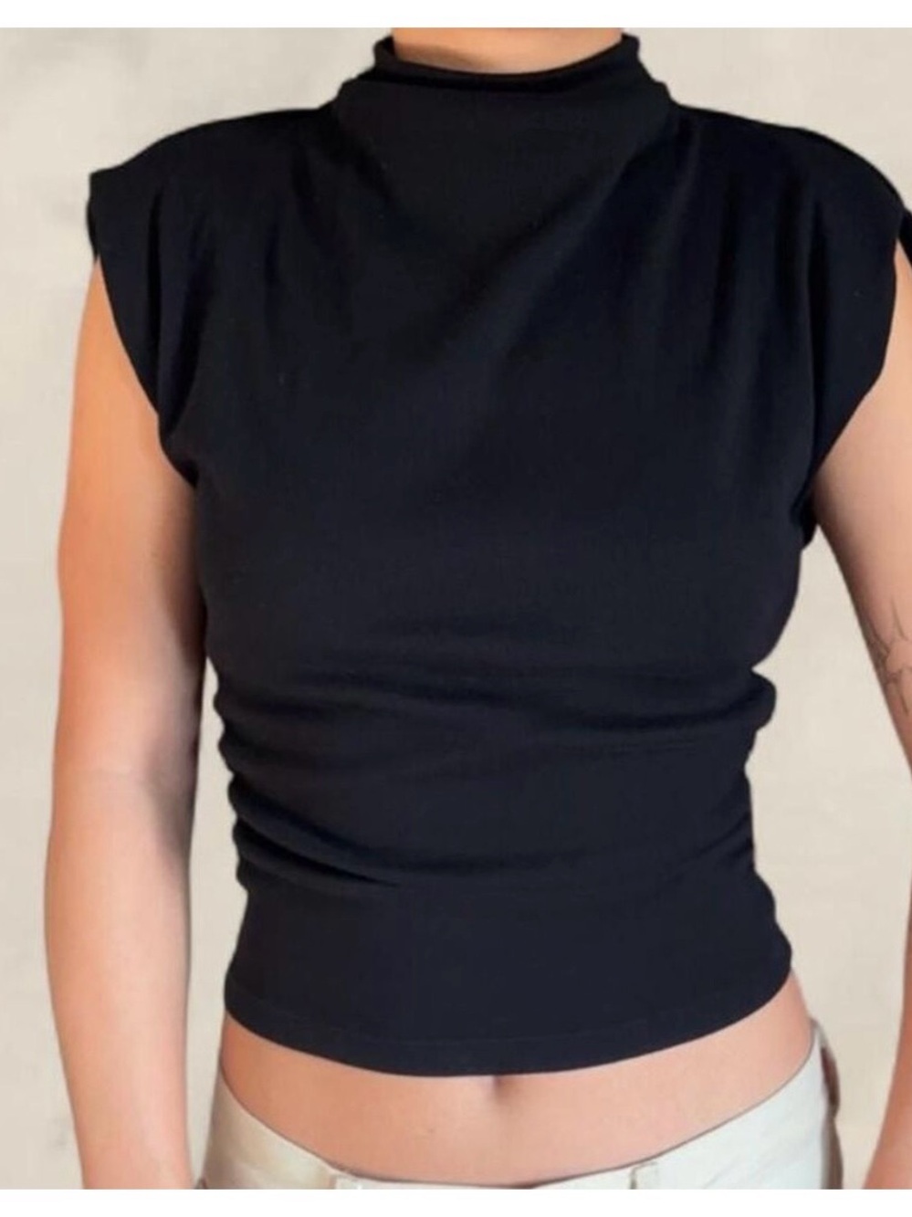 Michael Stars Amara Power Shoulder Top XL